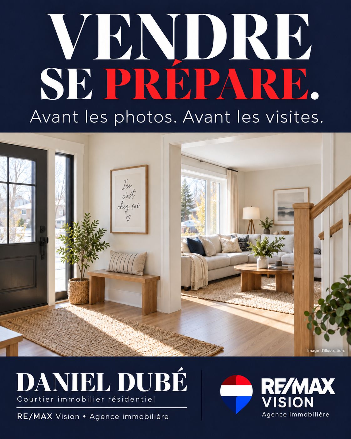 Entrée lumineuse d’une maison, image d’illustration